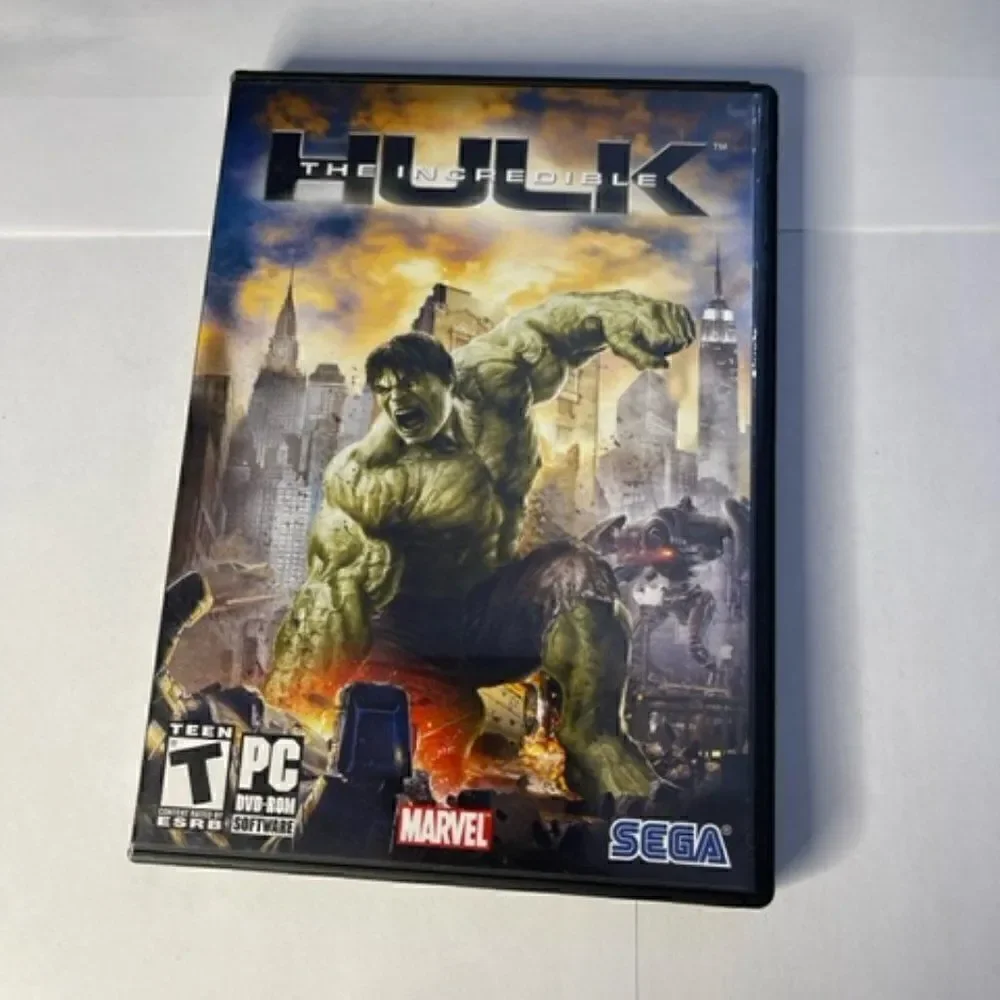 The Incredible Hulk-PC DVD-ROM-Marvel Sega-Rated T Very good condition - Cover,